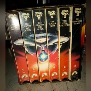 Vintage 1993 Star Trek VHS tapes collection,six tapes .